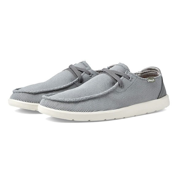 SANUK Grey Loafers with Breathable Mesh Shaka Lite Slip On Summer Shoes Size 9 - Picture 2 of 8